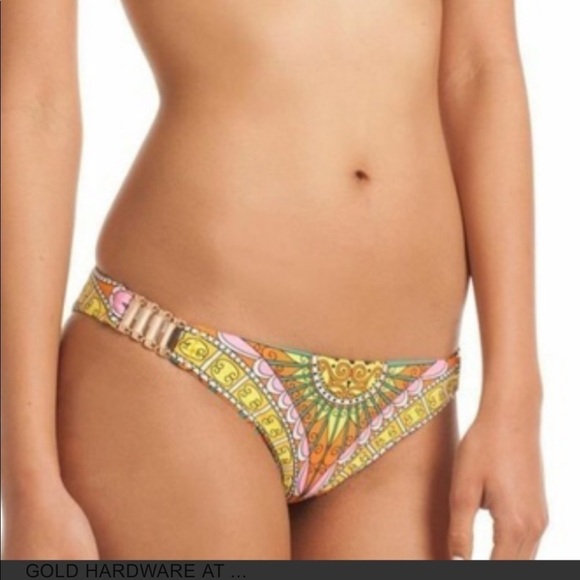 NWT Trina Turk Multicolored Bikini Bottom size 10 - Picture 9 of 10